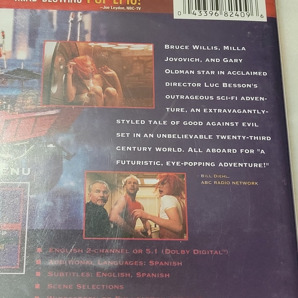 📀 3 for $10 📀 DVD The Fifth Element (1997) EUC - Picture 3 of 6